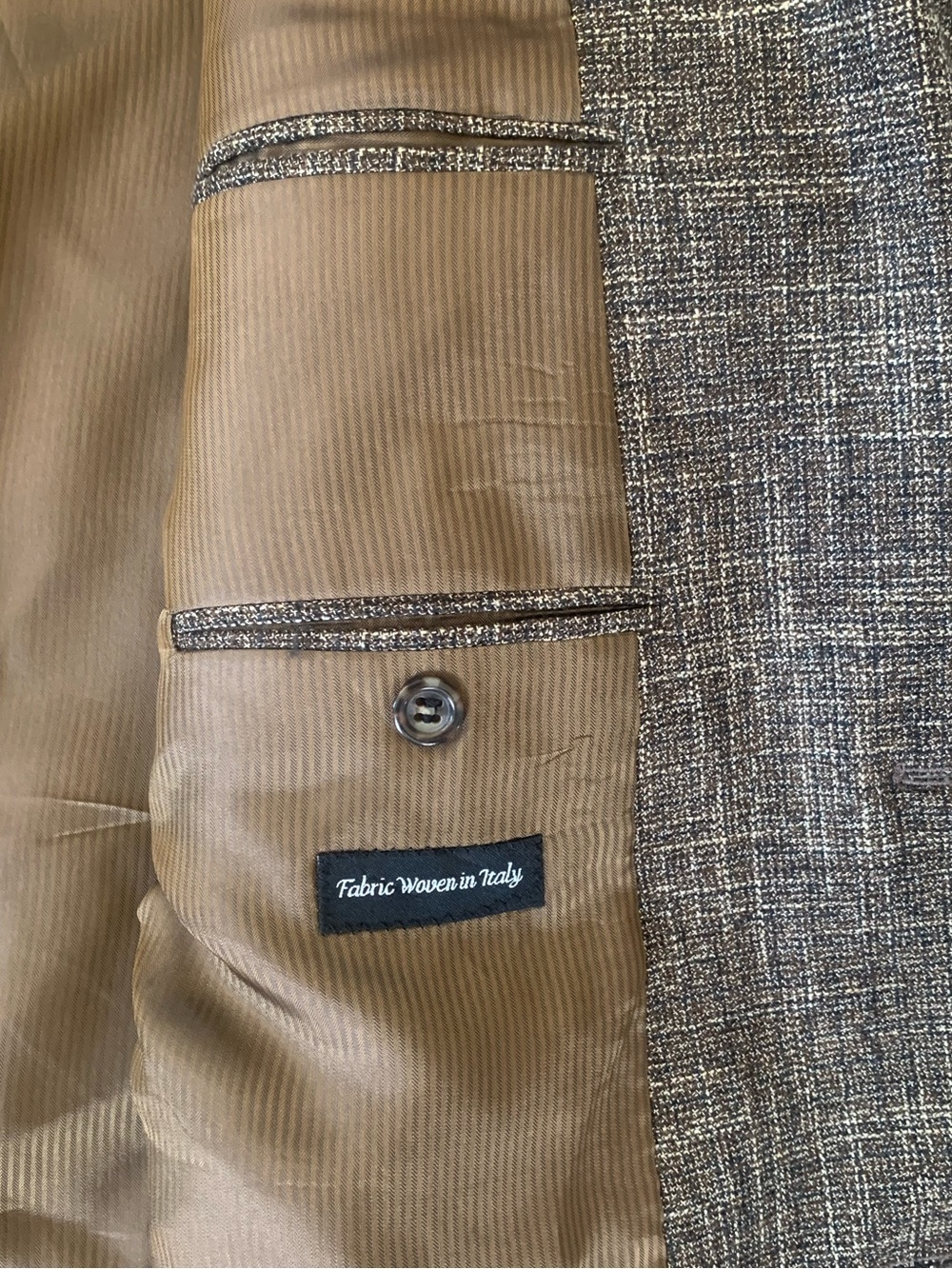 Jack Victor Collection Sport Coat Blazer 48L Wool Bamboo Brown Made in Canada - Picture 6 of 6